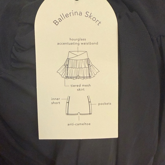 Logilates Black Ballerina Skort Size 3X Pockets - Picture 9 of 9